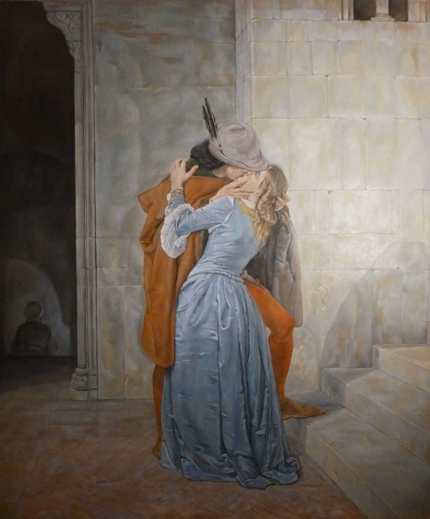 Il Bacio di Francesco Hayez: riproduzione olio su tela
