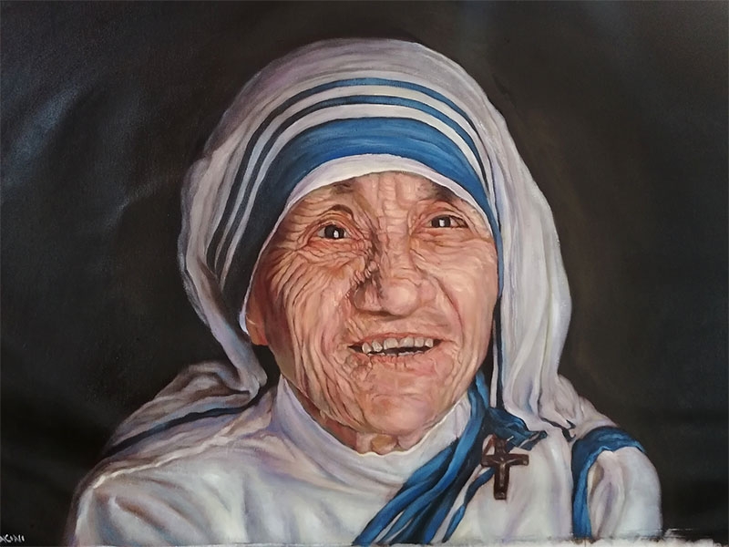 Madre Teresa di Calcutta ritratto silvia leoncini